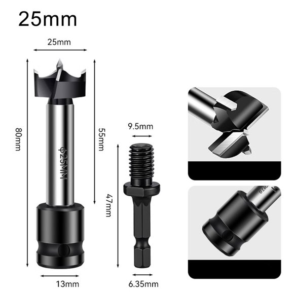 Woodworking Drill Bit Set Hole Punch Tool For Electric Wrenches And Hand Drills
