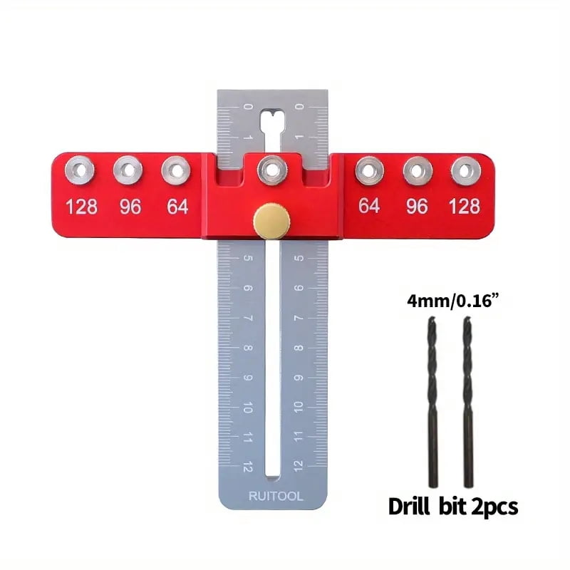 Woodworking Drill Punch Locator Jig Hole Punch Tool For Handles And Pulls Hole Drill Guide Cabinet Handle Knob Template Locator