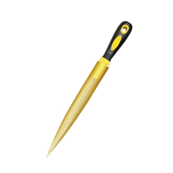 Woodworking File with Comfortable Grip Tapered Rasp Tool for Easy Handling in Various Woodcraft Applications