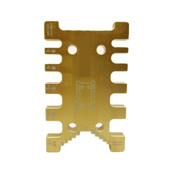 Woodworking Gaps Gauge Measuring Card Workbench Ruler Height Gauge Metric/Inch Tenon Caliper ,Convenient to Use