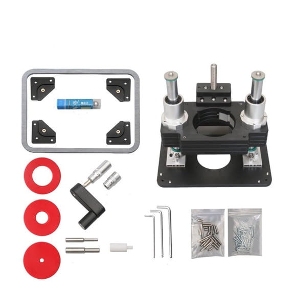 Woodworking Heavy Duty Router Lift with Aluminium Router Table Insert Plate Woodworking Tools