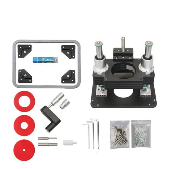 Woodworking Heavy Duty Router Lift with Aluminium Router Table Insert Plate Woodworking Tools