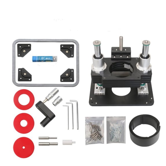 Woodworking Heavy Duty Router Lift with Aluminium Router Table Insert Plate Woodworking Tools