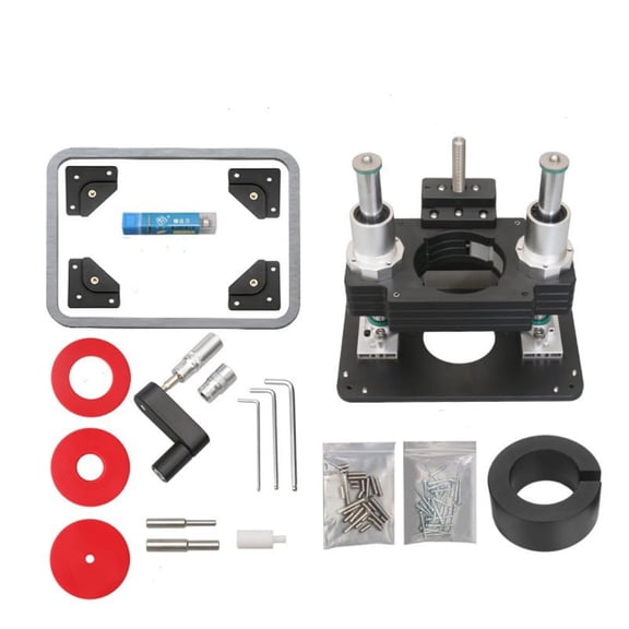 Woodworking Heavy Duty Router Lift with Aluminium Router Table Insert Plate Woodworking Tools