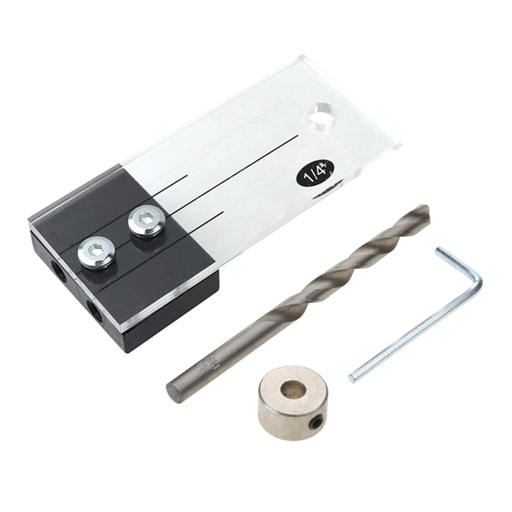 Woodworking Hole Locator and Drill GuideKit Pocket Hole Jig with Acrylic Faces for Quick and Accurate Drilling DIY Carpe