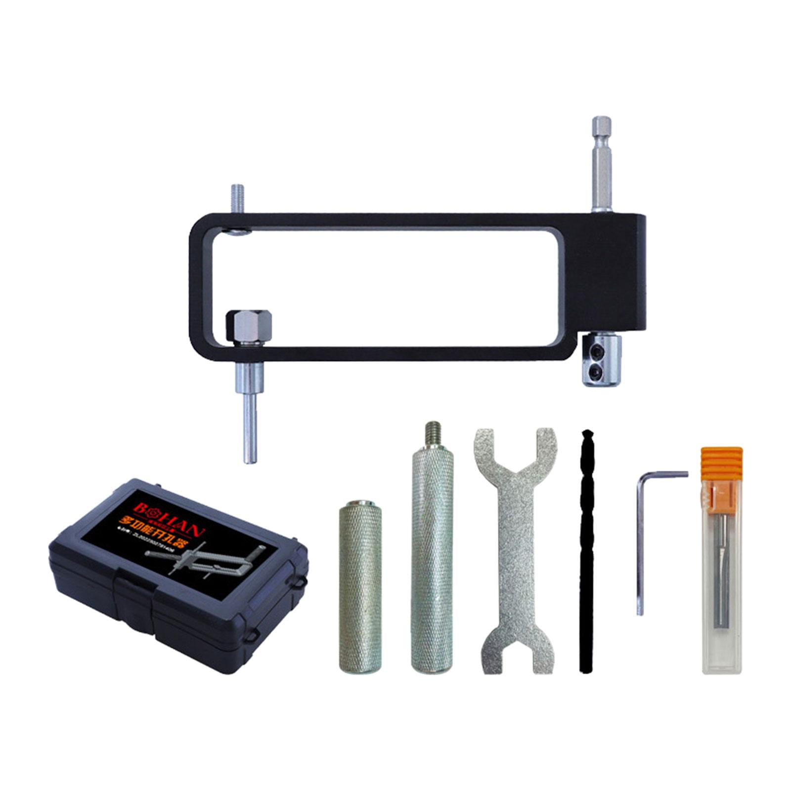 Woodworking Hole Opener Self Centering Dowel Bit Adjustable Multipurpose Aluminum Alloy Wood Hole Drill Bit Set for Furniture