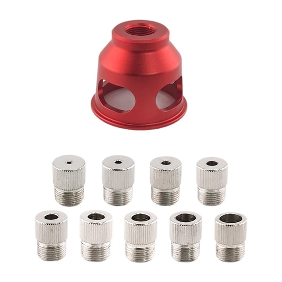 Woodworking Hole Puncher Drilling Guide with 9 Sizes Drill Bushings for Accurate Dowel Hole Drilling