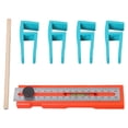 thumbnail image 1 of Woodworking Marking Ruler Multifunctional Precise Horizontal Bubble Positioning Tool Adjustable with Measuring Ruler, 1 of 9