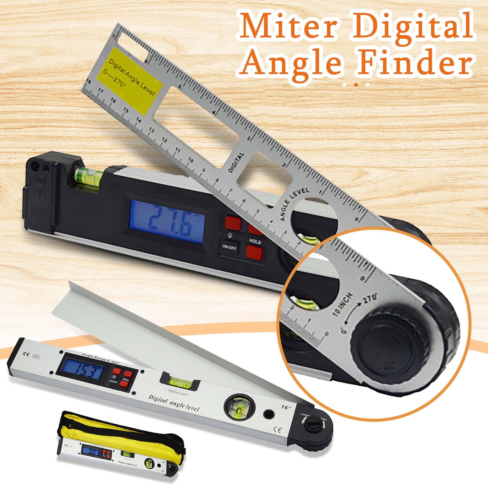 Woodworking Miter Digital Angle Finder Protractor Cut Calculator Tool 2ml, Smart Home Accessories