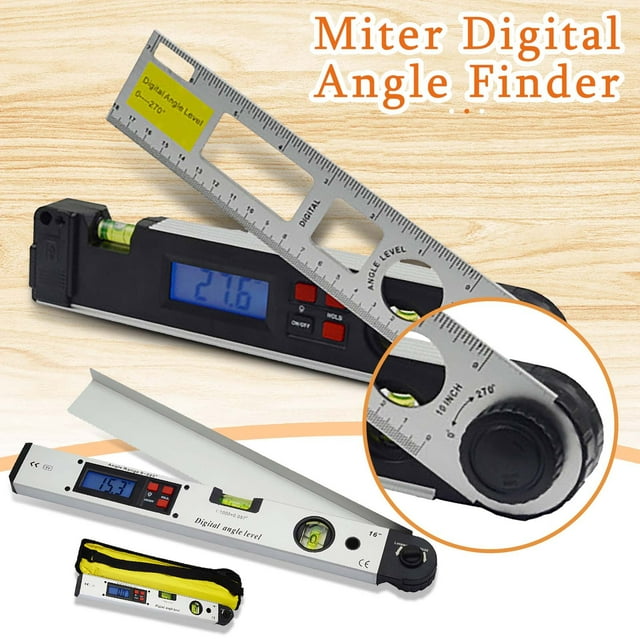 Woodworking Miter Digital Angle Finder Protractor Cut Calculator Tool