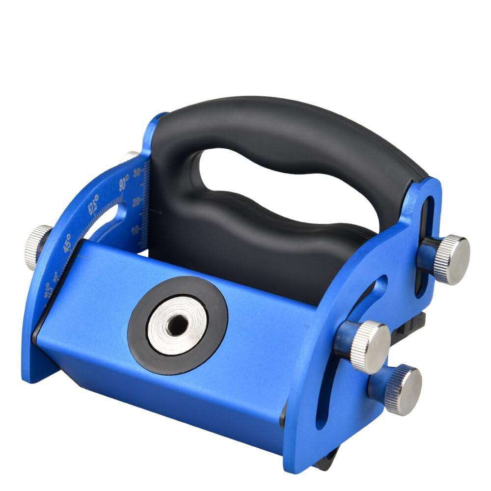 Woodworking Pocket Hole Jig with Aluminum Alloy Oblique Hole Locator Punch for Wood Board Splicing Installation