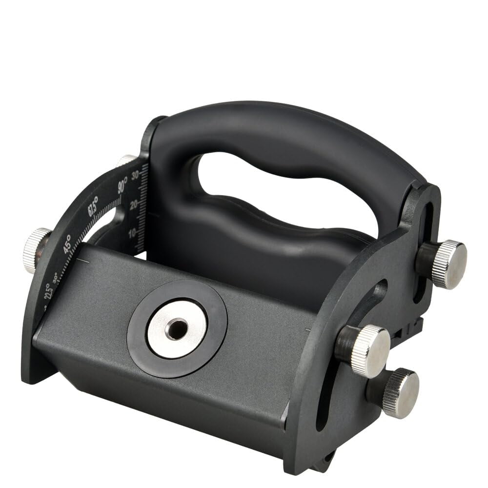 Woodworking Pocket Hole Jig with Aluminum Alloy Oblique Hole Locator Punch for Wood Board Splicing Installation