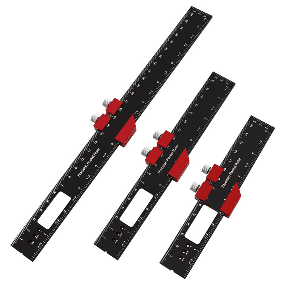 Woodworking Pocket Ruler Aluminum Slide Ruler
