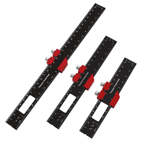 Woodworking Pocket Ruler Aluminum Slide Ruler