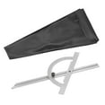 Woodworking Protractor Carbon Steel Adjustable High Accuracy Portable
