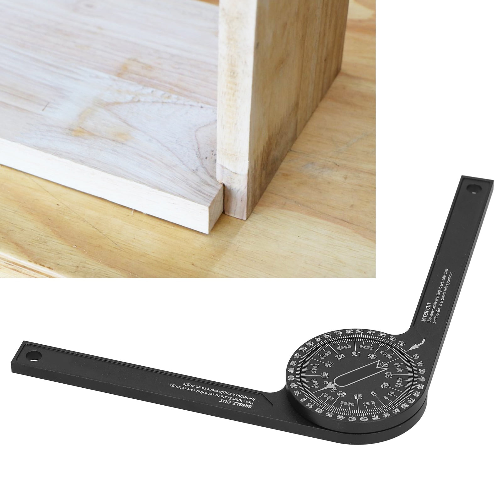 Woodworking Protractor, Miter Saw Protractor, Aluminum Alloy Practical
