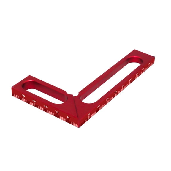 Woodworking Right Angle Ruler Aluminum Carpenter Square Measuring Height Ruler 90° Right Angle Calibrator for Wood Work Projects