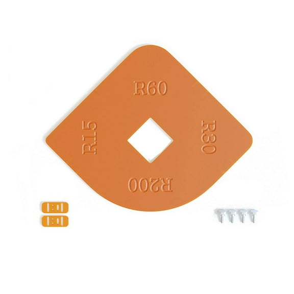 Woodworking Router Corner Radius Templates Jig Arc Angle Corner Template Woodworking Tool