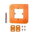 thumbnail image 1 of Woodworking Router Corner Radius Templates Jig Routing Curved Corners Milling Circular Radian Hardness Tool R10-R25, 1 of 7