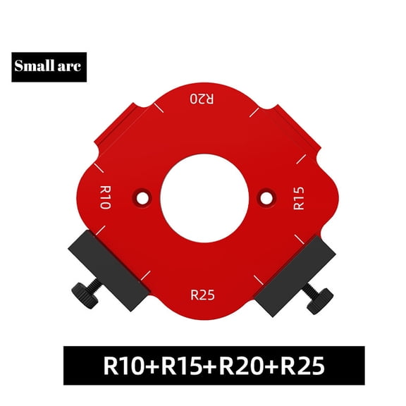 Woodworking Router Corner Template Set for Curved Edge Trimming and Arc Profiling