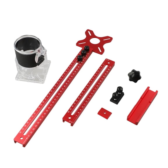 Woodworking Router Jig with Detachable Aluminum Milling Groove Bracket