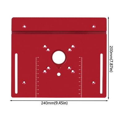 Woodworking Router Lift Aluminum Router Table Insert Plate for 65Mm Motors Red