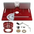 thumbnail image 1 of Woodworking Router Lift Kit Router Table Insert Plate Aluminum for 65mm Diameter Motors W/ Miter Gauge Guide and Bracket,1 x Woodworking Router Lift Kit,Red, 1 of 8