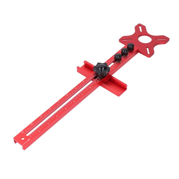 Woodworking Router Milling Groove Bracket - 17.5 in Adjustable Circle Cutting Jig for Trimming Machines, Detachable Circle Guide Tool