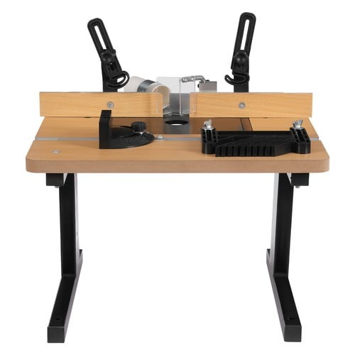 Woodworking Router Table, Benchtop Router Table, Heavy Duty Aluminum Alloy and Iron Frame with MDF Top, Precision Scale for Accurate Woodworking