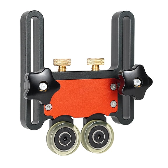 Woodworking Saw Table Bearing Roller Tight Locking Handle Multi Purpose Double Bearing Roller Angle Roller for T Tracks