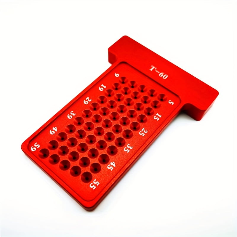 Woodworking Scribe 60mm T-type Ruler Hole Scribing Ruler Aluminum Alloy ...