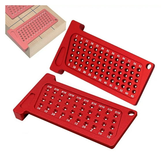 Woodworking Scribe Metric Imperial T-Ruler Aluminum Pocket Marking Gauge Carpentry Cross Calibration