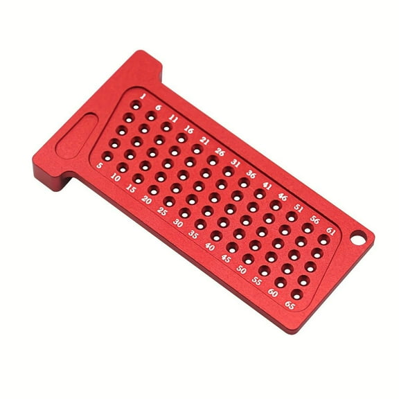 Woodworking Scribe Metric/Inch Precision T-Ruler Aluminum Pocket Marking Gauge Carpentry Cross Calibration Hole Scribing Ruler