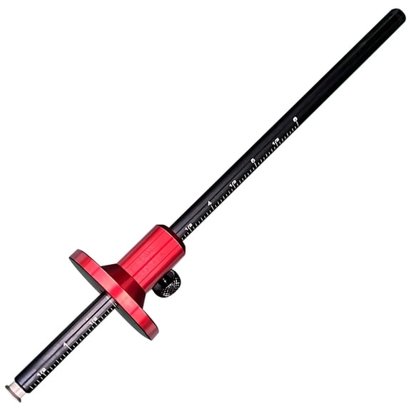 Woodworking Scribe Tool with Metal Blade, 8.7 in / 22 cm, Metric and Imperial Dual Scale, Micro Adjuster, Professional Scribing Tool for Woodworking, Wood Joints