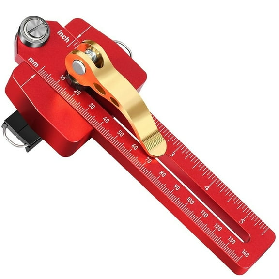 Woodworking Shop Adjustable Table Saw Jig, Black, Red Options, Bandsaw Compatible Table Saw Jig with Measuring Scale