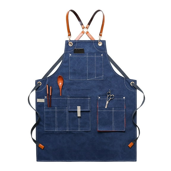 Woodworking Shop Aprons for Men Women Canvas Work Apron with Pockets Adjustable