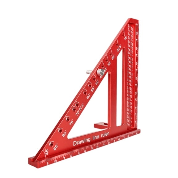 Woodworking Square Protractors Aluminum Alloy Miters Triangles Ruler Measuring