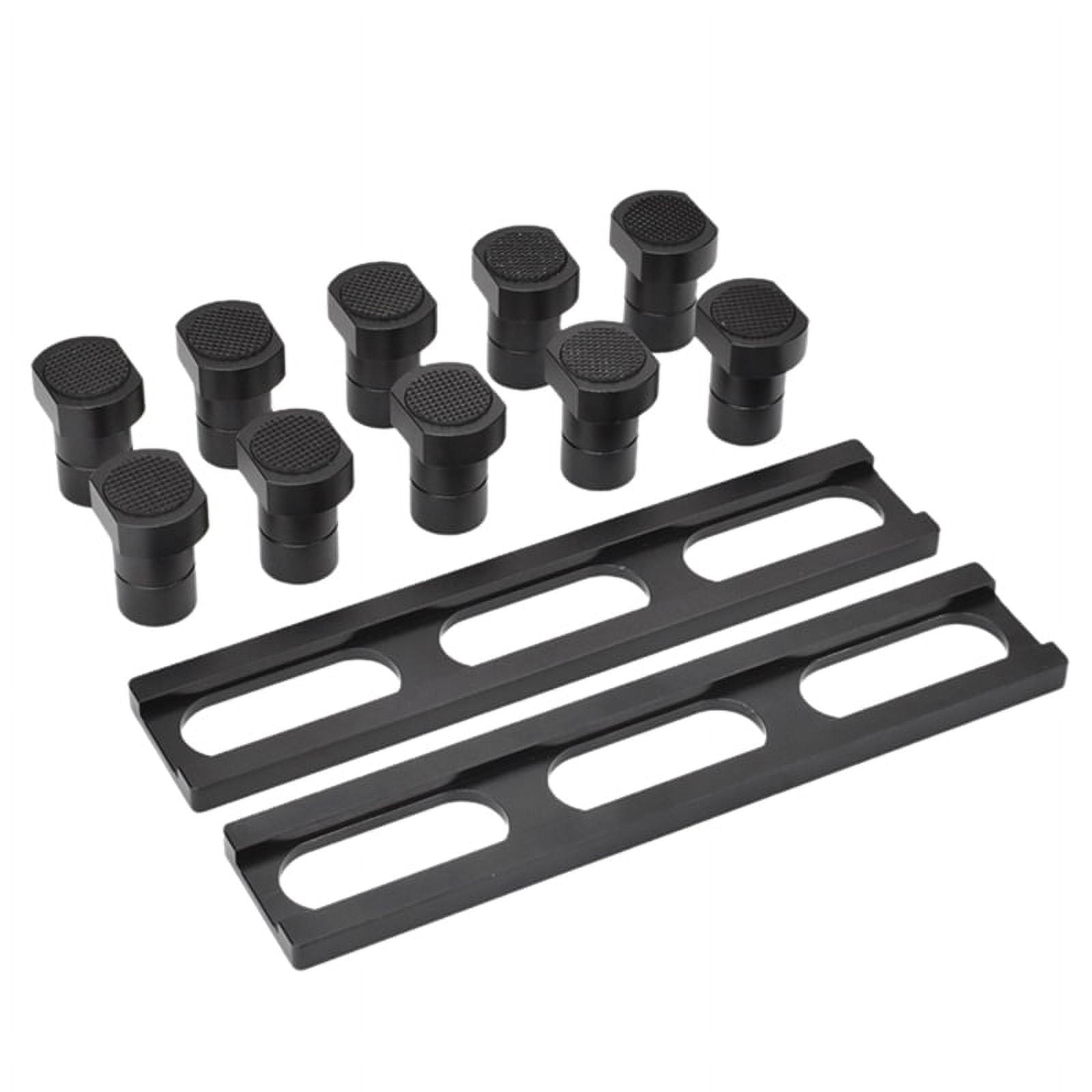 Woodworking Table Hole Dowel Self Centering Doweling Jig Dowel Drill Guide Bushings Set Wood Dowel Jig Kit Black 19mm
