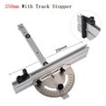 thumbnail image 1 of Woodworking Table Saw Adjustable Angle Ruler Miter Gauge With Track Stop backer, 1 of 6