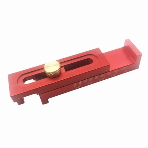Woodworking Table Saw Gaps Gauge Movable Measuring Block Line Ruler 5-40mm Mortise and Tenon Tool