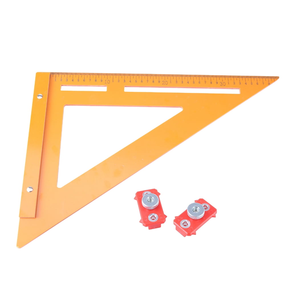 Woodworking Tool Ruler 3D Measuring Ruler Protractor Scribing Ruler Hole Positioning Marking Ruler