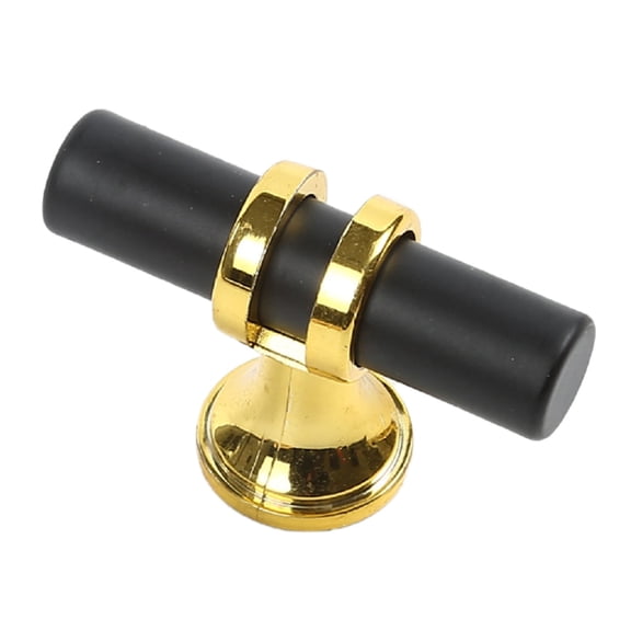 Woodworking Tools Cabinet Handles for Home Interiors – Black and Gold T Bar Drawer Knobs Pulls for Kitchen Dresser Modern Hardware