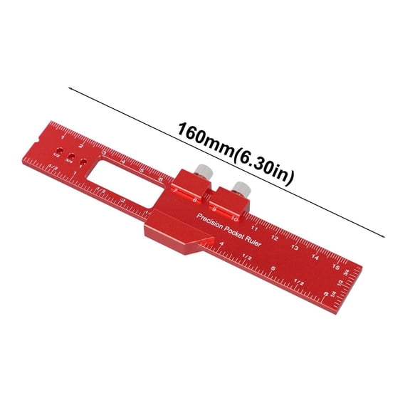 Woodworking Tools Ruler Scriber Scribing Gauge Measuring Metric Imperial Scales H160
