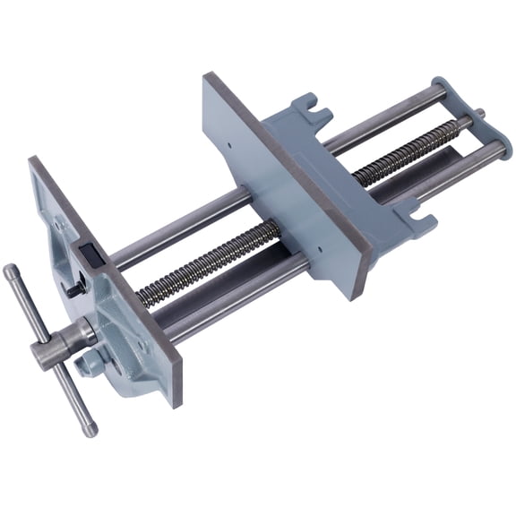 Woodworking Vise with Quick Release Lever for Rapid Adjustments 10.5 Inch Jaw Width Cast Iron Bench Vise for Woodworkers Gray