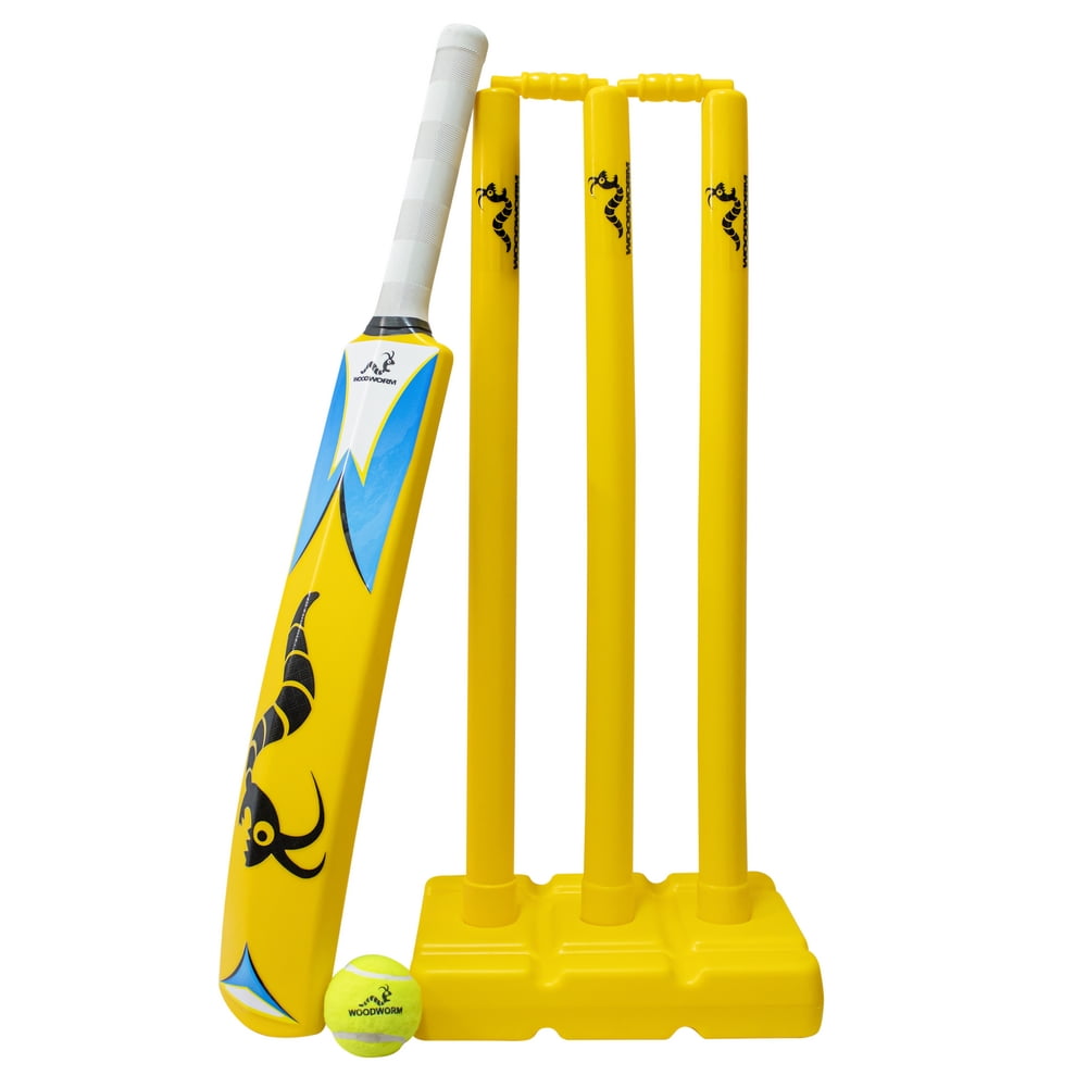 Woodworm Cricket Spring Back Stumps + Bails ICC 28" Senior/Adult