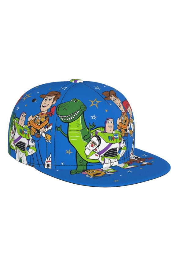 Woody Buzz Story Flat Brim Bill Baseball Cap Adjustable Hat Hip Hop Caps for Dad Men Women