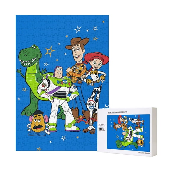 Woody Buzz Story Wooden Picture Puzzle 300 Piece Jigsaw Puzzle for Adults Challenging Puzzle Game Gifts