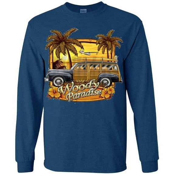Woody Car Classic Automobile Gifts T-shirt Long Sleeve Mens