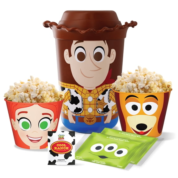 Toy Story - Woody -  Poppowls At-Home Movie Theater Popcorn Kit - All Ages
