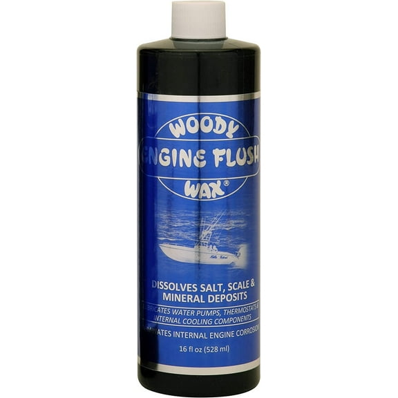 Woody Wax 16 oz. Engine Flush Refill- Protects and Lubricates Internal Cooling Systems from Salt Water Corrosion!